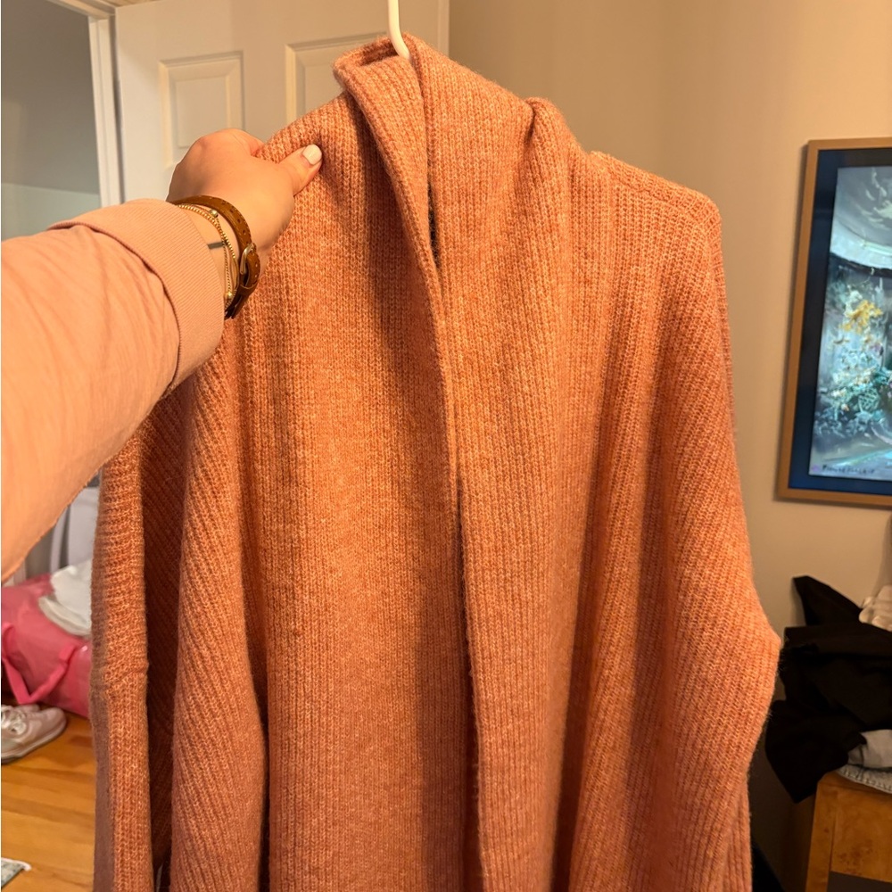 Express Warm Coral Cardigan